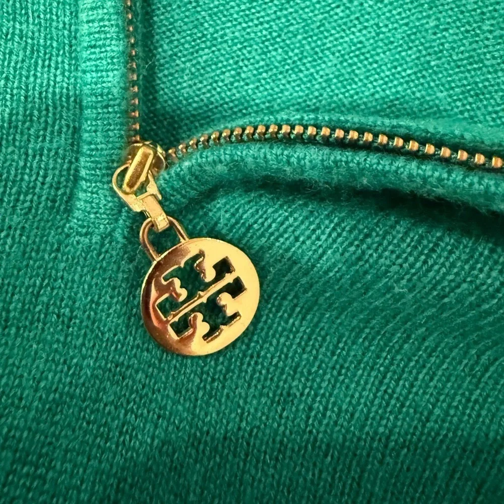 Tory Burch Half Zip Cashmere Sweater Size XS